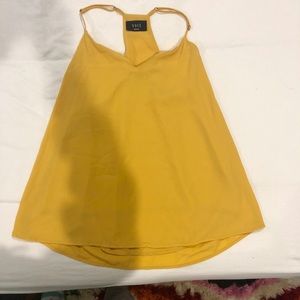 Bright yellow racerback top